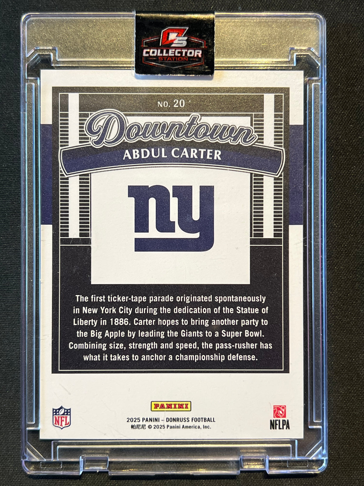2025 Panini Donruss Optic - Downtown Abdul Carter #20 (RC)