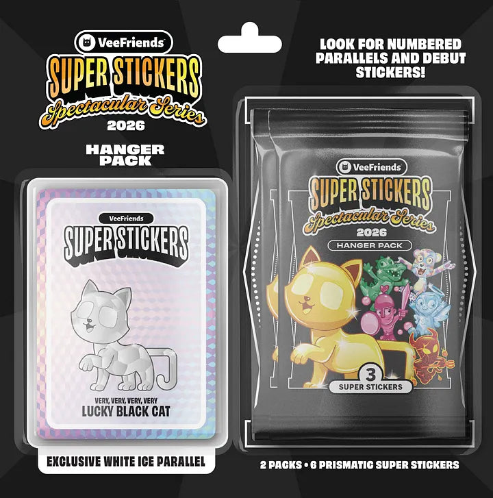 2026 VeeFriends Super Stickers Spectacular Series Hanger (White Ice)