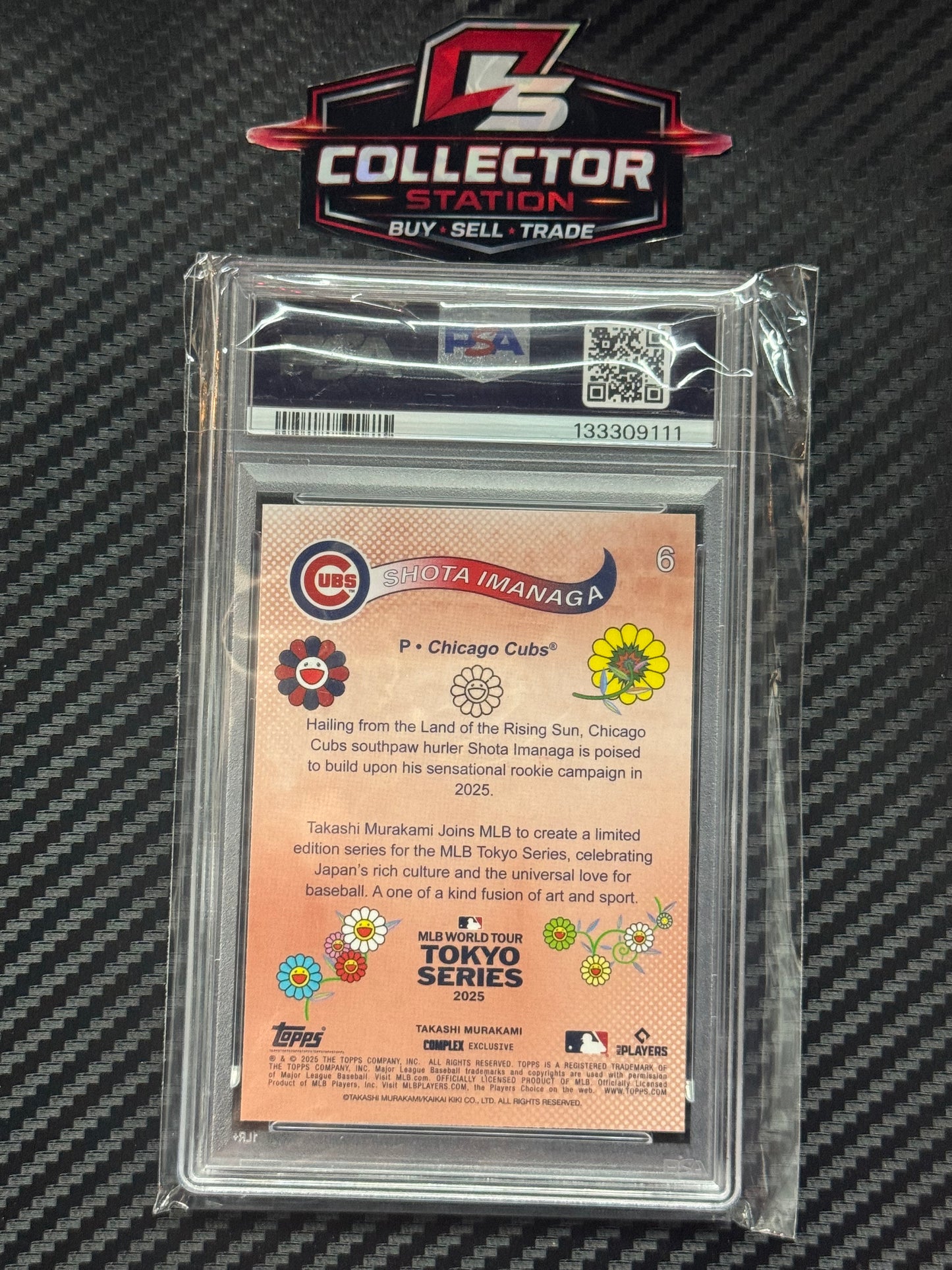 2025 Topps MLB Tokyo Series Takashi Murakami Complex Shota Imanaga #6 PSA 10