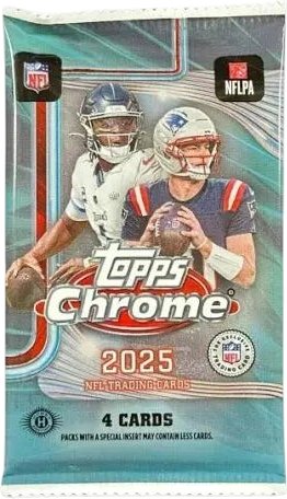 2025 Topps Chrome Football Retail Pack