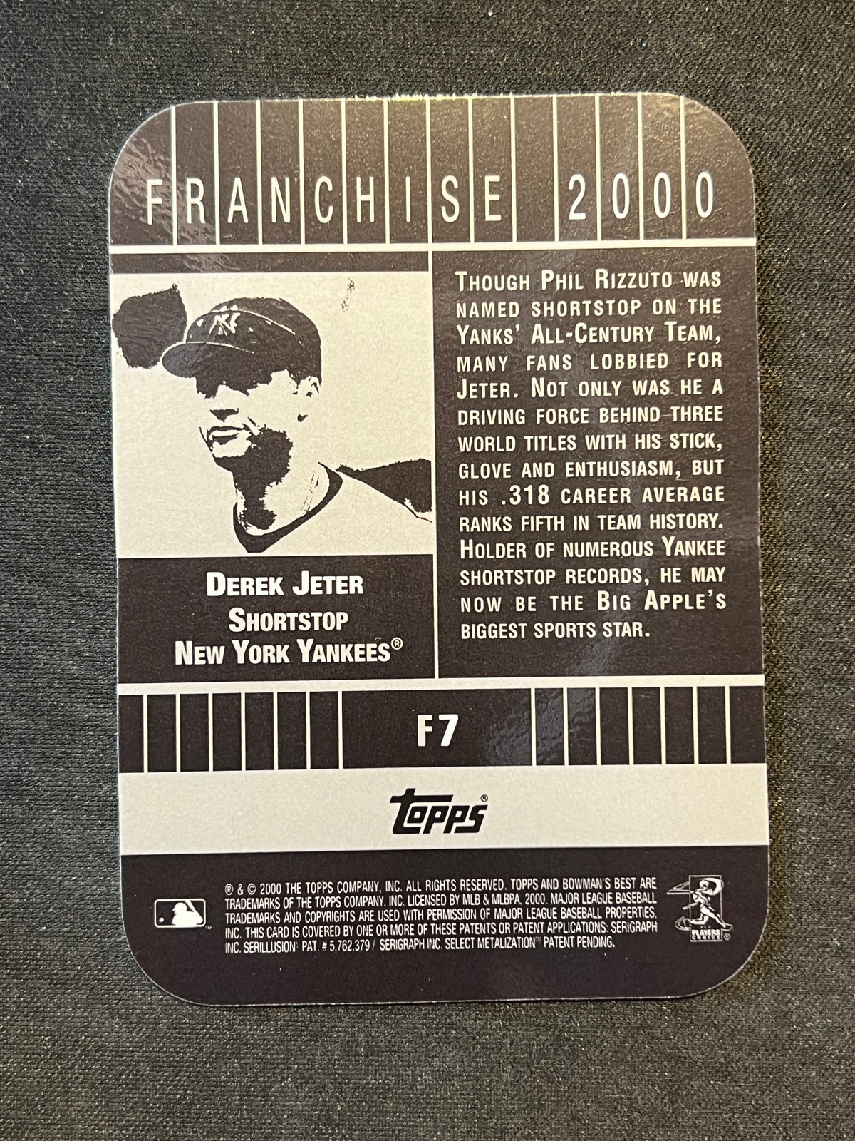 2000 Bowman's Best Franchise 2000 Derek Jeter #F7