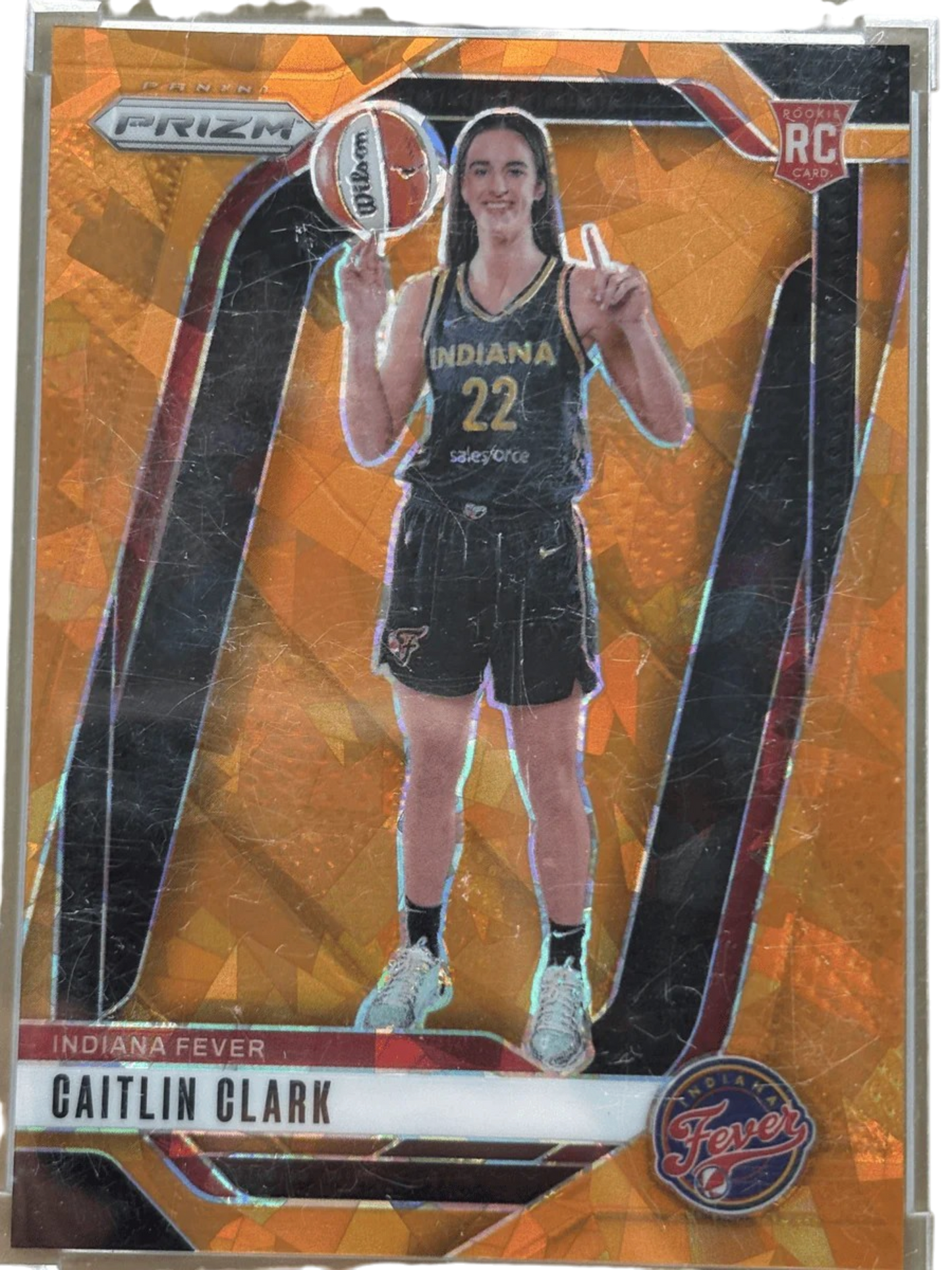 Panini 2024 Orange Ice Prizm Caitlin Clark #145