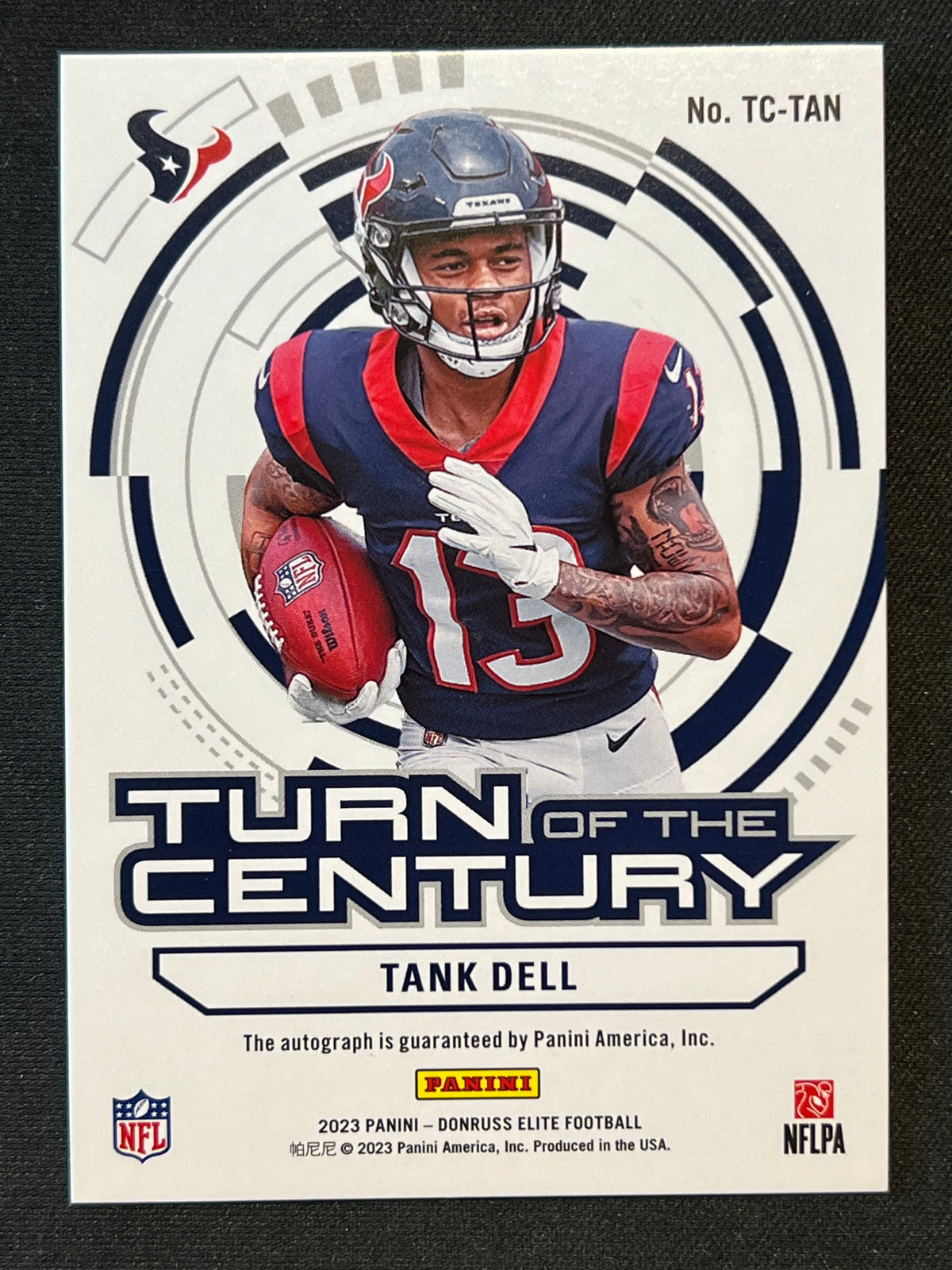 2023 Donruss Elite Turn of the Century Auto 227/249 Tank Dell #TC-TAN