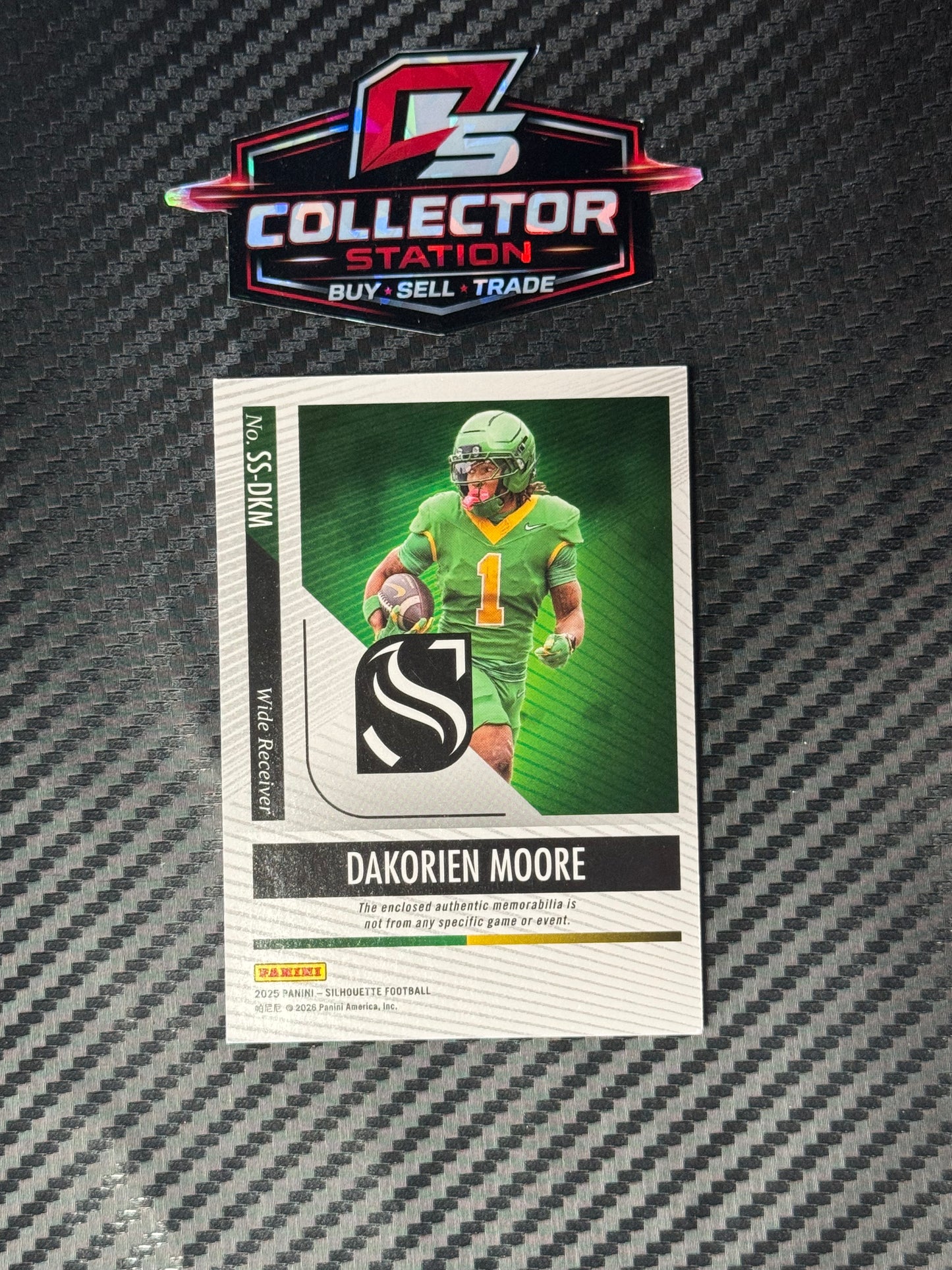 2025 Panini Silhouette Dakorien Moore Patch /99 WR SS-DKM