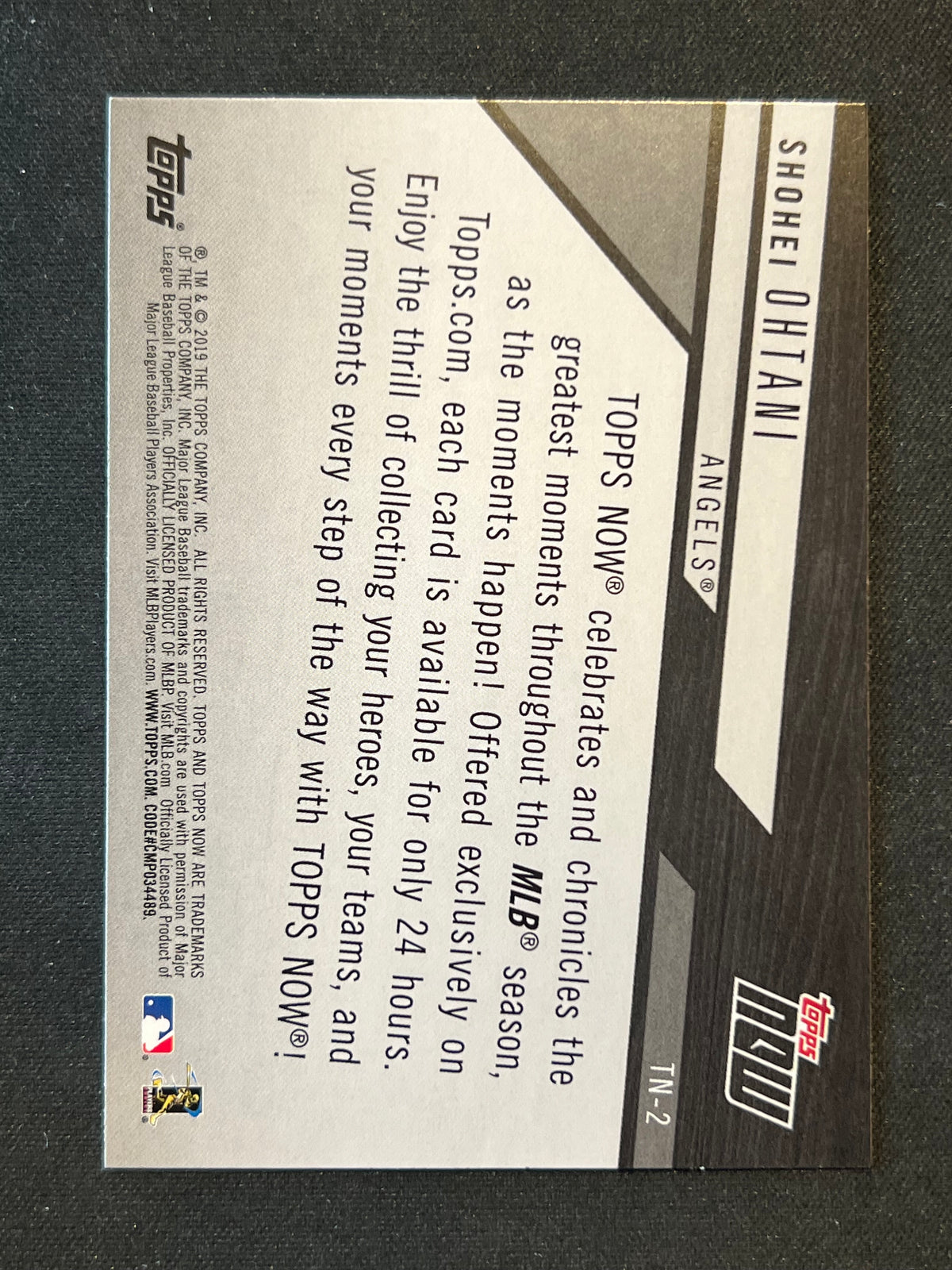 2019 Topps - 2018 Topps Now Review Shohei Ohtani #TN-2