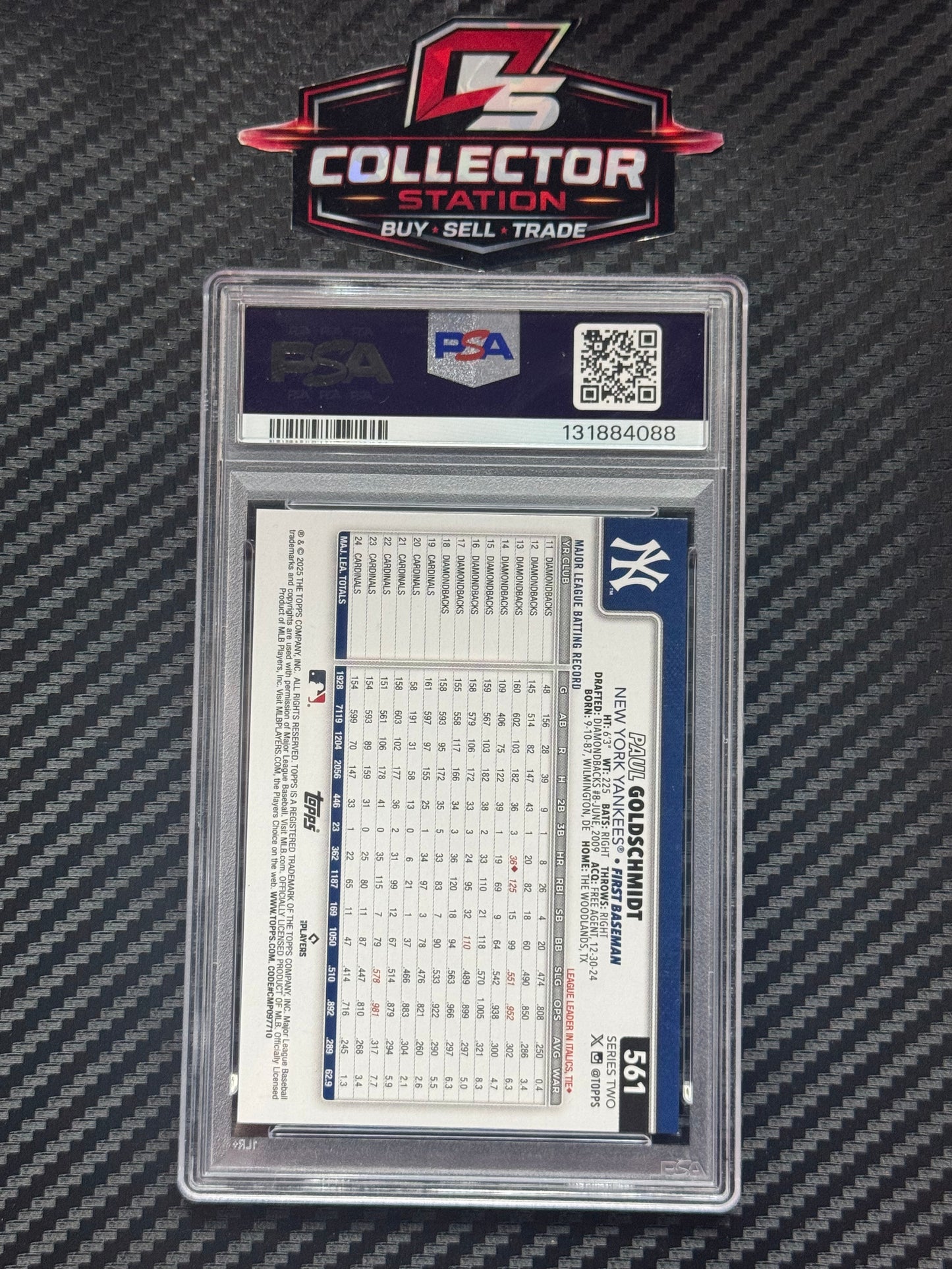 2025 Topps Series 2 Paul Goldschmidt Player Number Variation /48 Yankees #561