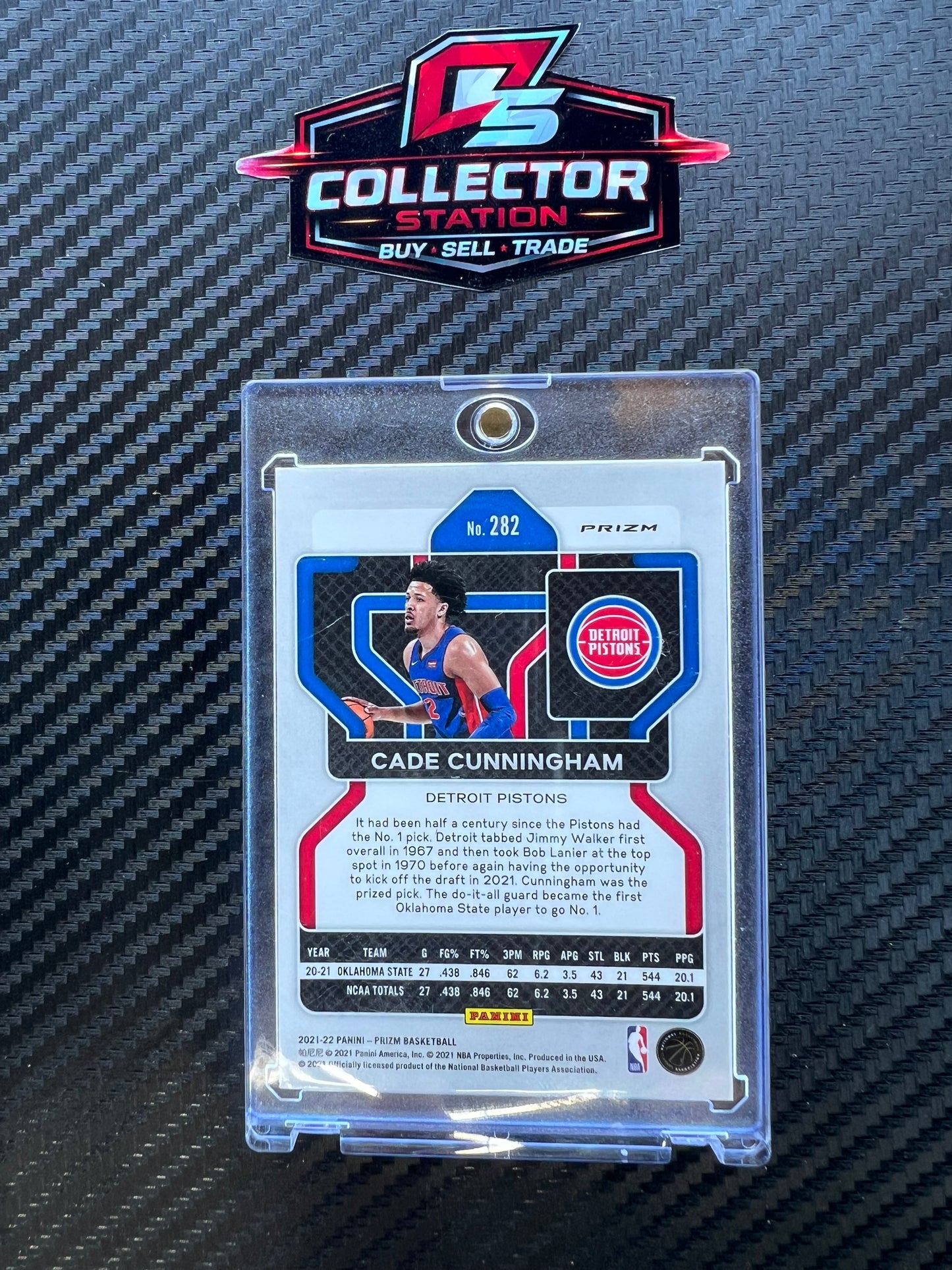 2021-22 Panini Prizm Cade Cunningham #282 Red White & Blue Prizm (RC)