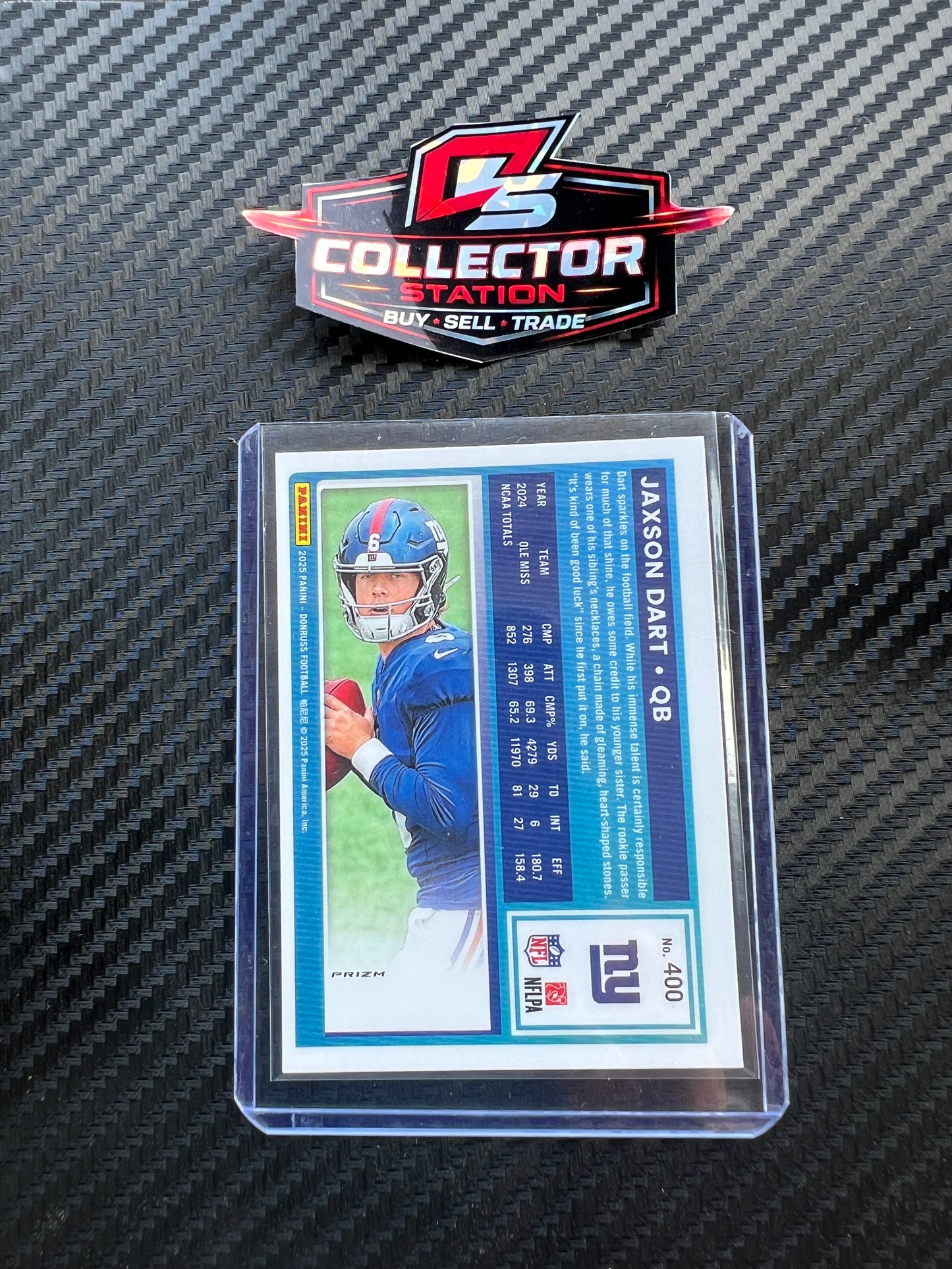 Panini 2025 Optic Rated Rookie Pink Prizm Jaxson Dart #400 RC
