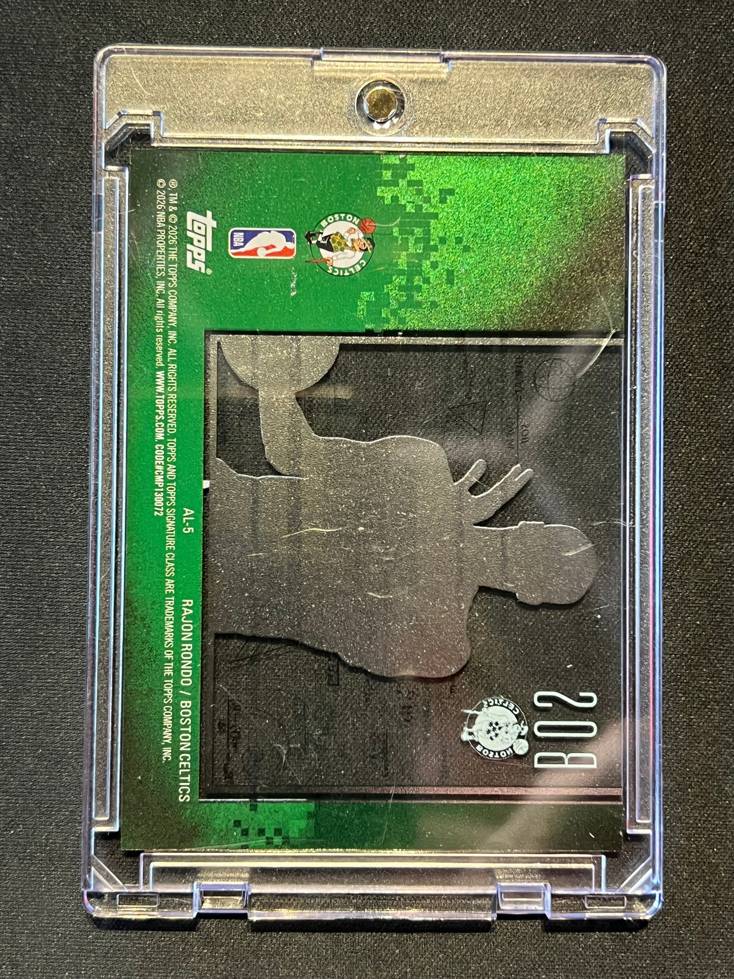 2025-26 Topps Signature Class Rajon Rondo Algorithm Acetate SSP #AL-5 Celtics
