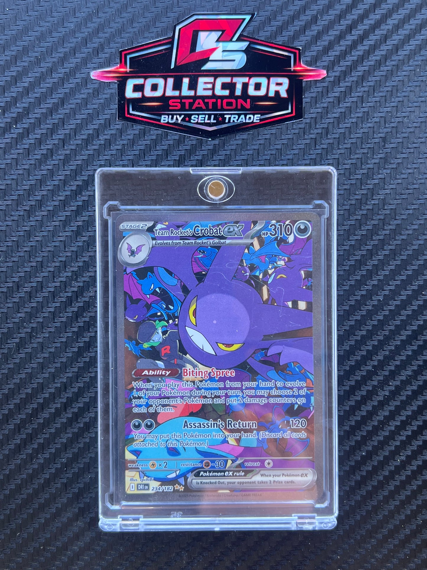 Team Rocket's Crobat ex - 234/182 - SV10: Destined Rivals (DRI)