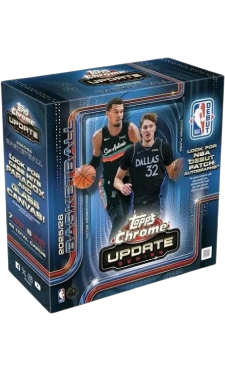 2025-26 Topps Chrome Update Series Basketball Mega Box