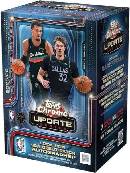 2025-26 Topps Chrome Update Series Basketball Blaster Box