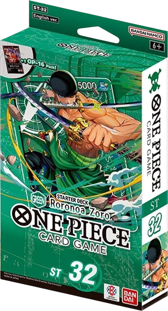 One Piece Starter Deck 32: GREEN Roronoa Zoro - Starter Deck 32: GREEN Roronoa Zoro (ST-32)