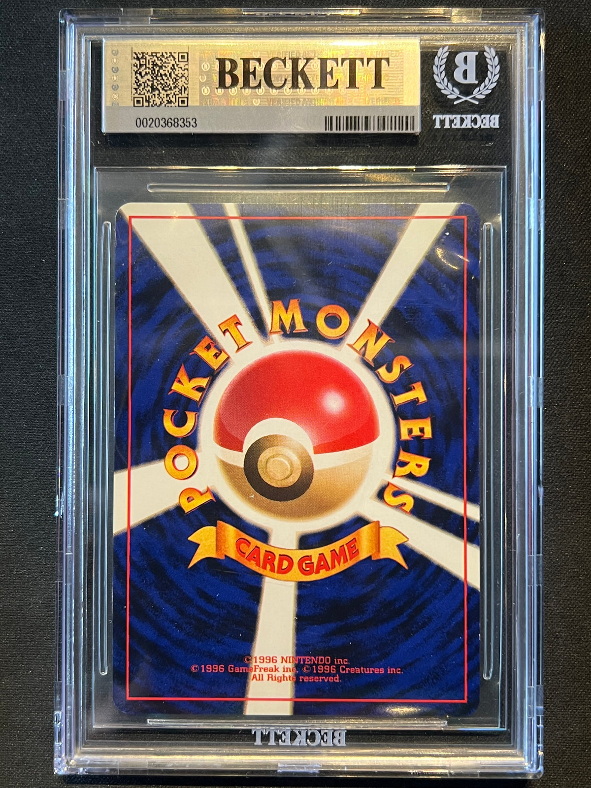 1999 Pokemon Japanese Gym 2 Rocket’s Mewtwo #150 Holo BGS 9 Beckett
