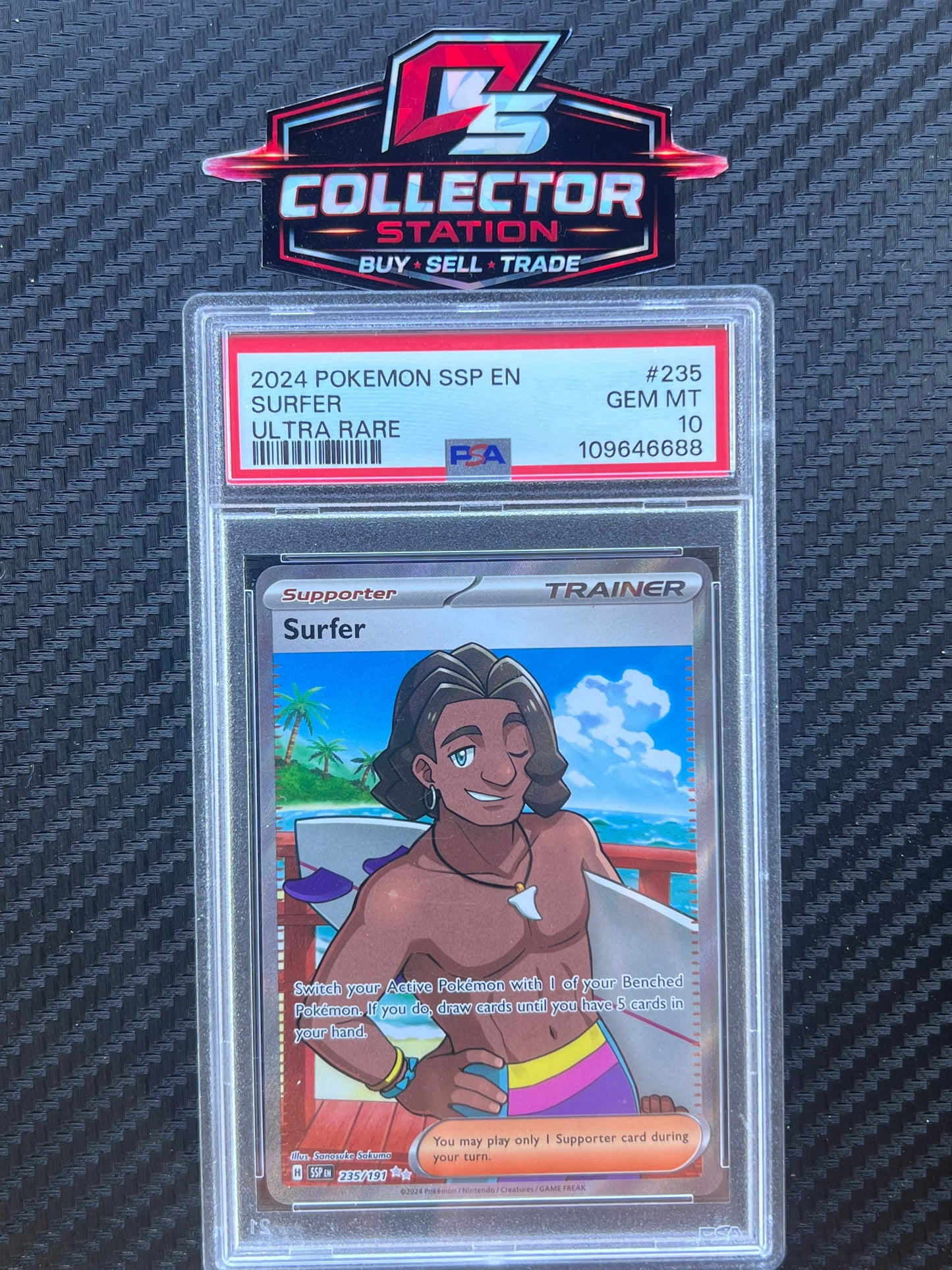 Surfer - 235/191 - SV08: Surging Sparks (SSP) PSA 10