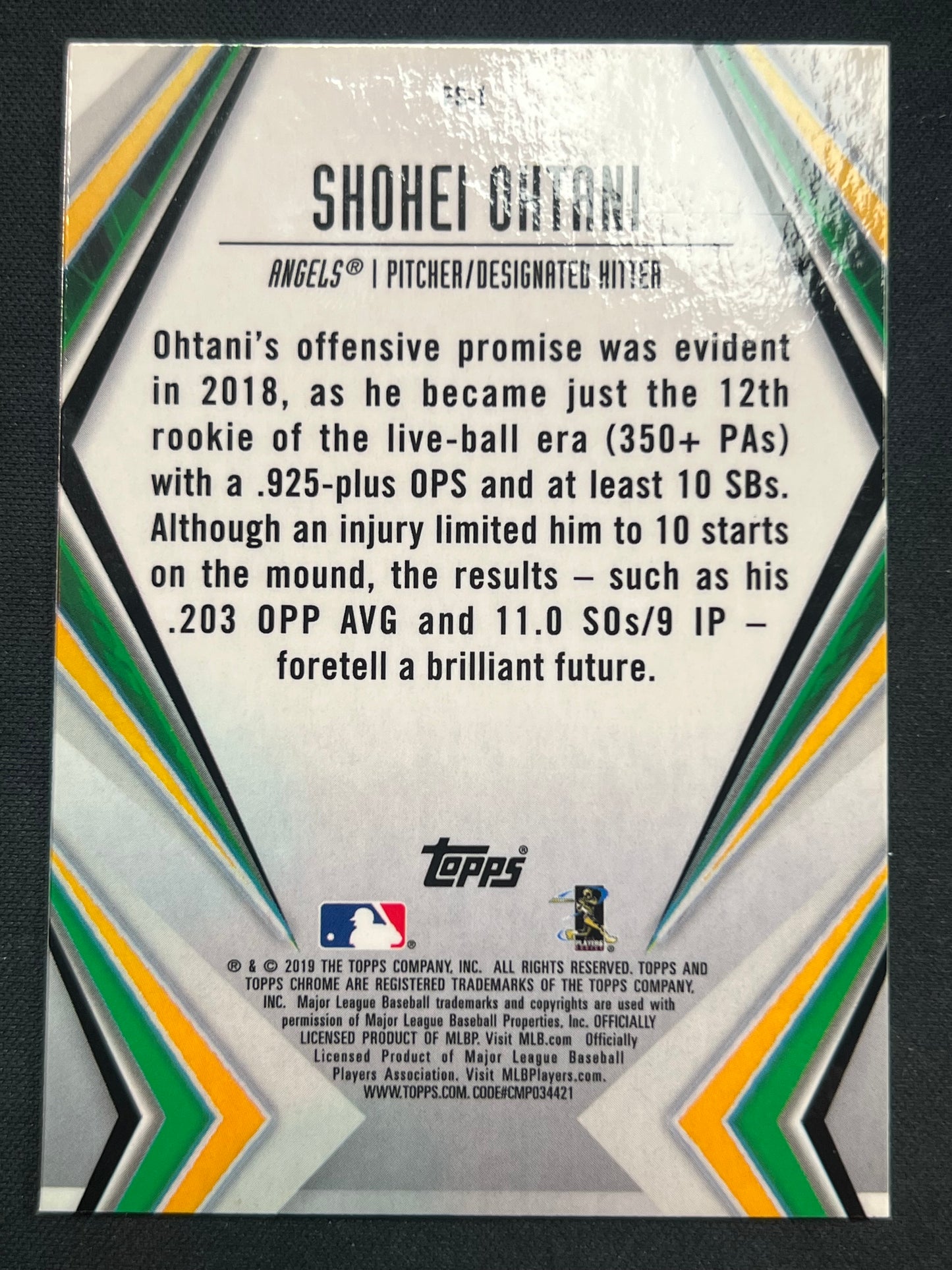 2019 Topps Chrome - Future Stars Shohei Ohtani #FS-1 Refractor