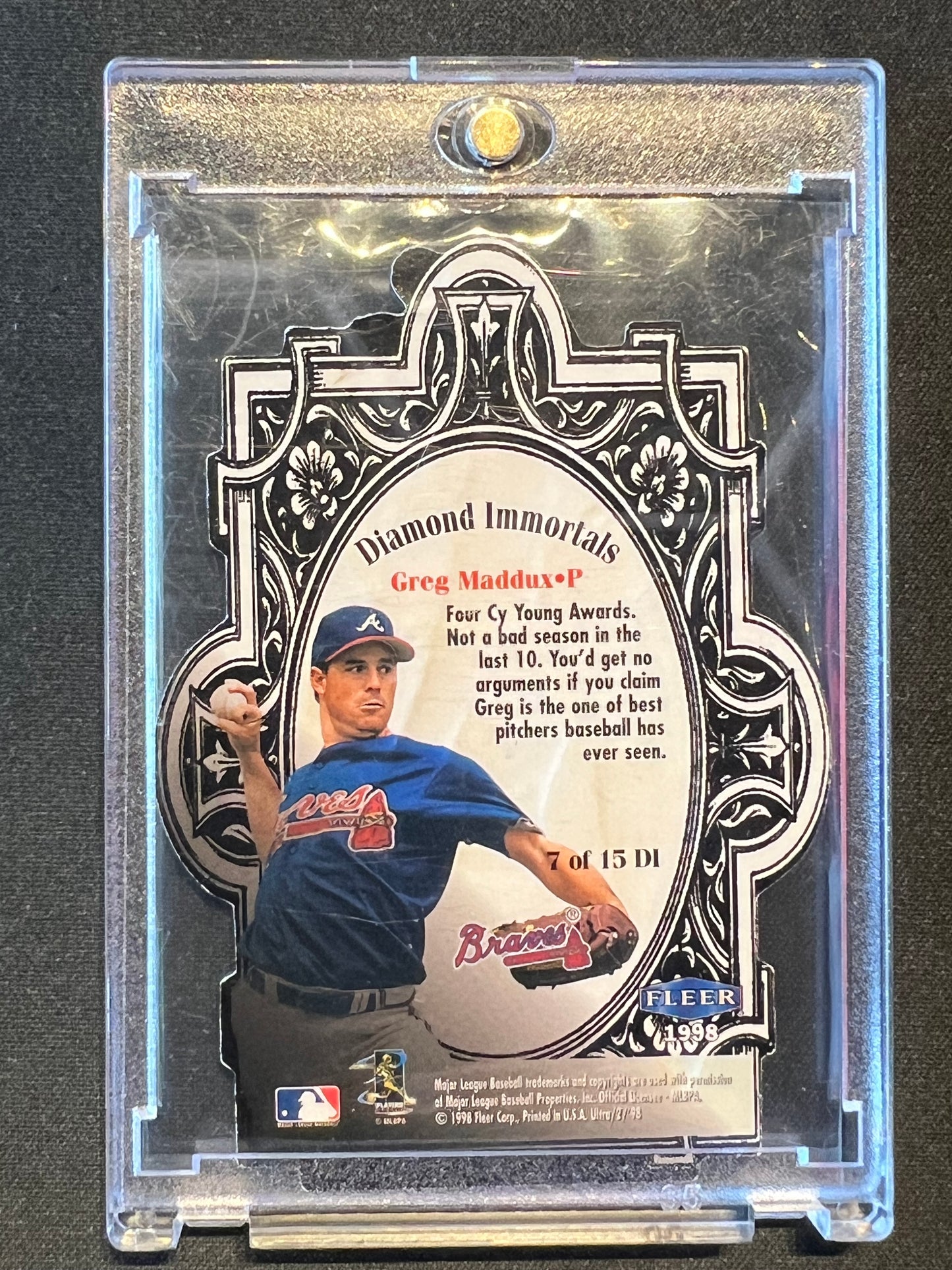 1998 Fleer Ultra Greg Maddux Diamond Immortals #7DI Braves