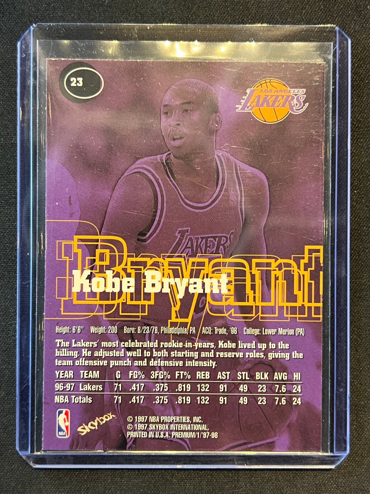 1997-98 Skybox Premium - Kobe Bryant #23