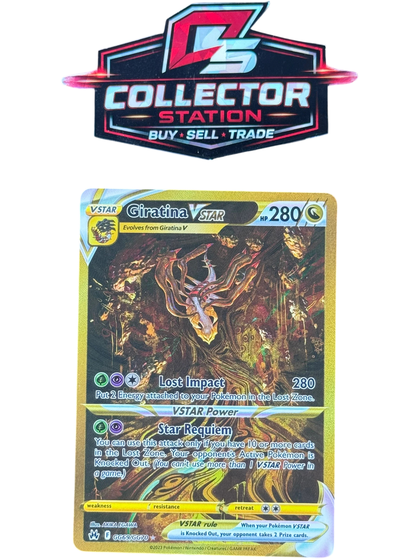 Giratina VSTAR (Secret) GG69/GG70 - Crown Zenith: Galarian Gallery (CRZ:GG) — normalized