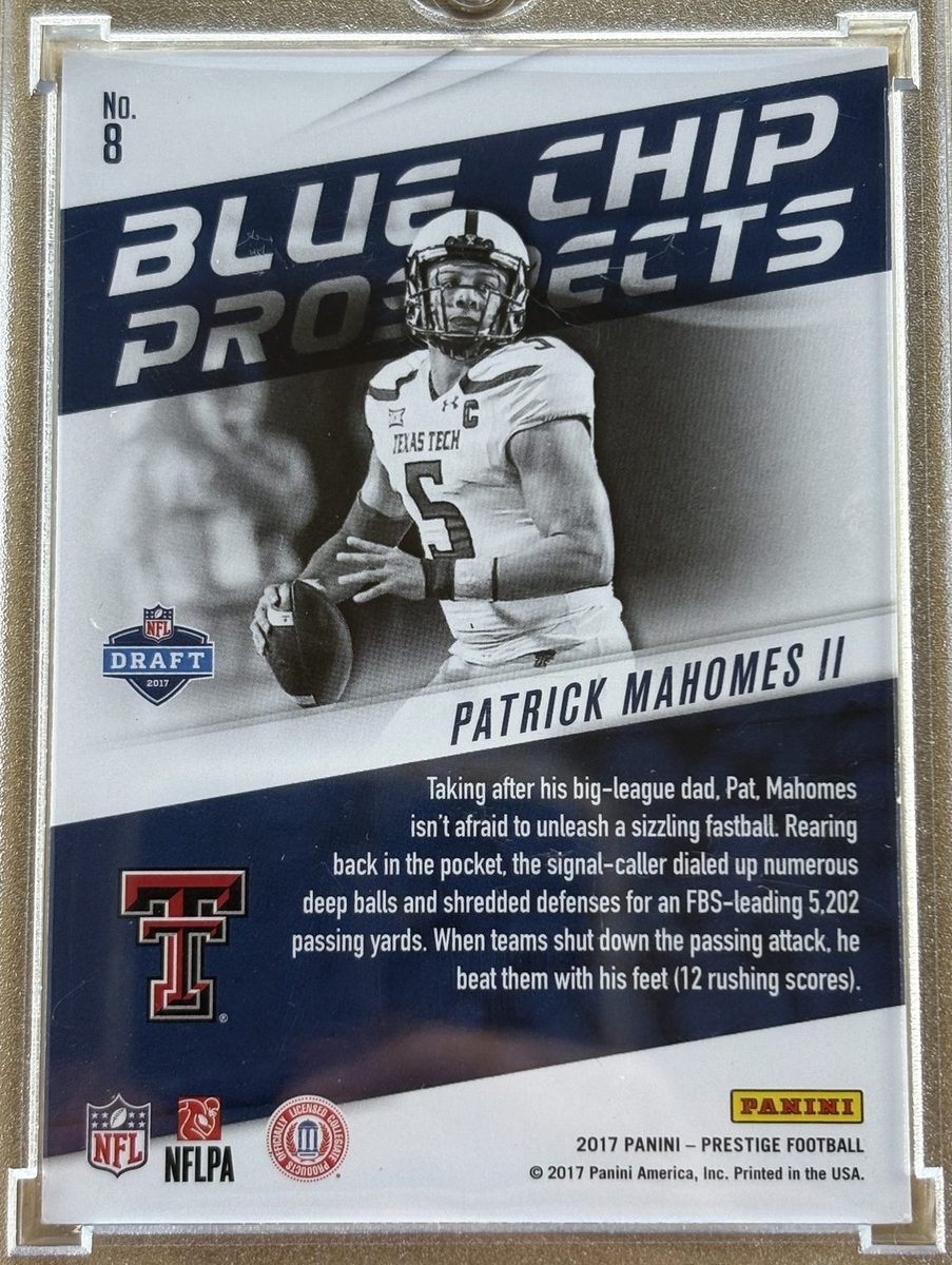 Panini 2017 Prestige Patrick Mahomes II #8