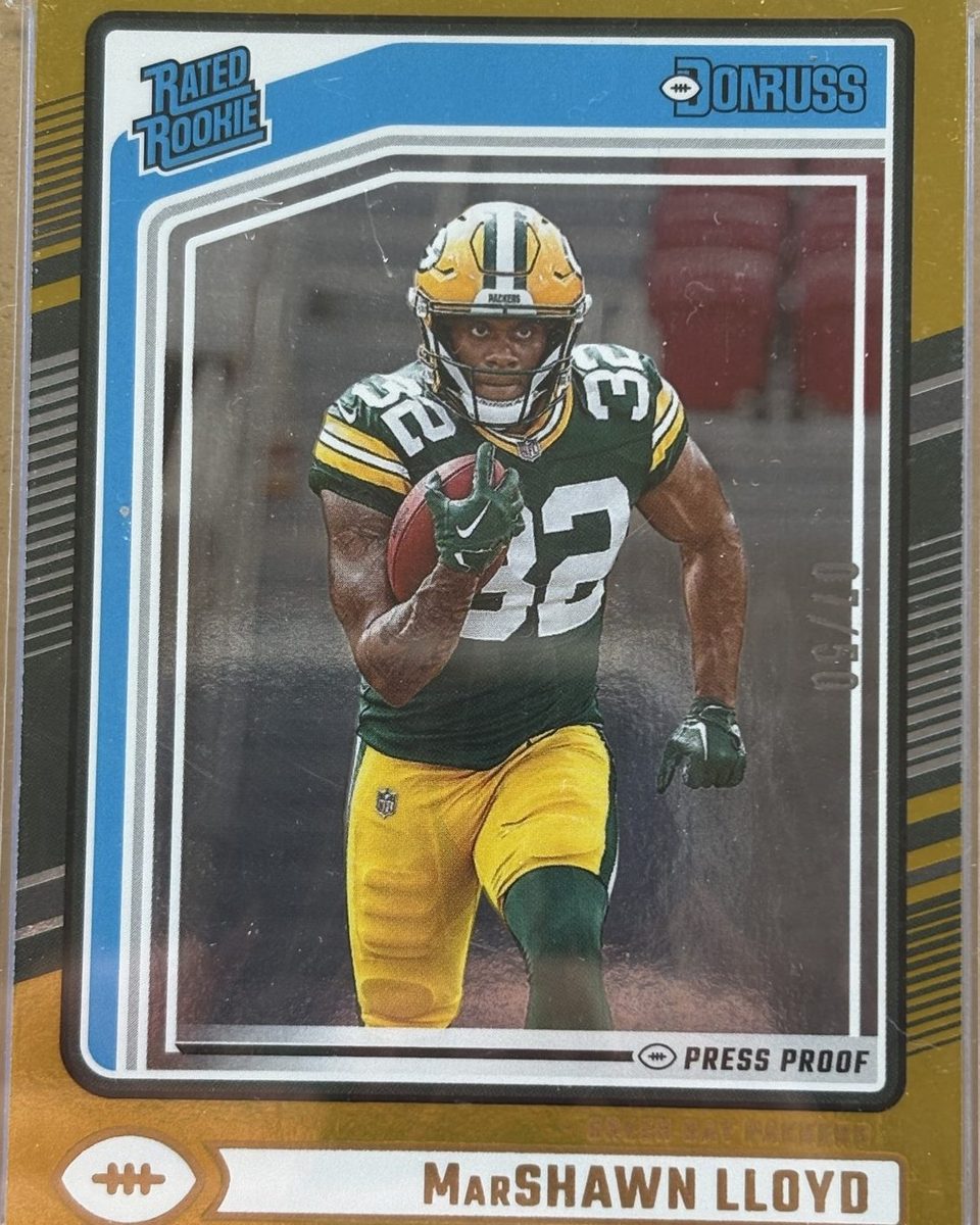 Panini 2024 Donruss Marshawn Lloyd #374 Gold Press Proof /50 RC