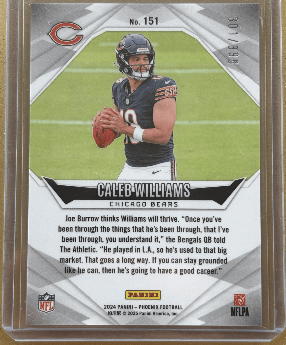 Panini 2024 Phoenix Caleb Williams Silver RC