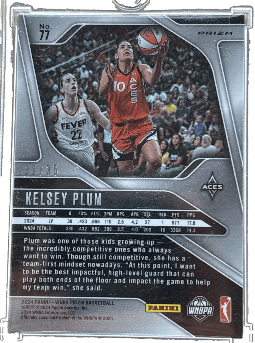 Panini 2024 White Ice Prizm /35 Kelsey Plum #77