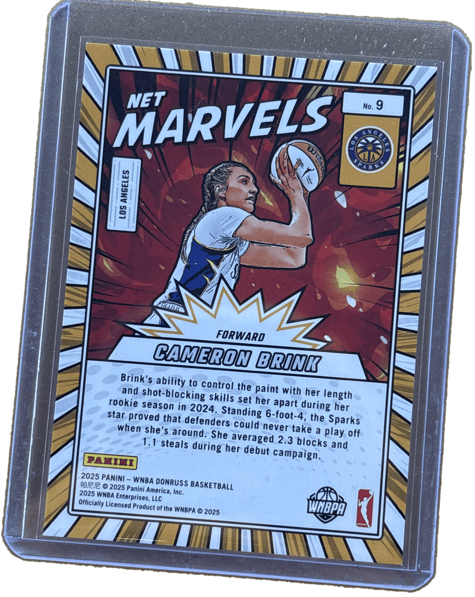 Panini 2025 Donruss Net Marvels Orange Laser /399 Cameron Brink #22