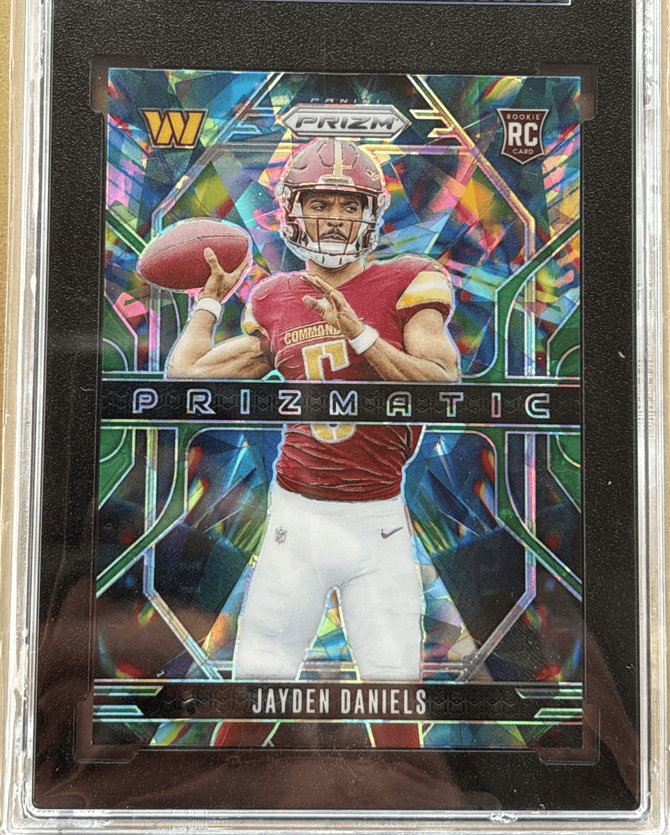 2024 Panini Prizm Prismatic Jayden Daniels #3 Green Ice RC - Graded SGC 10