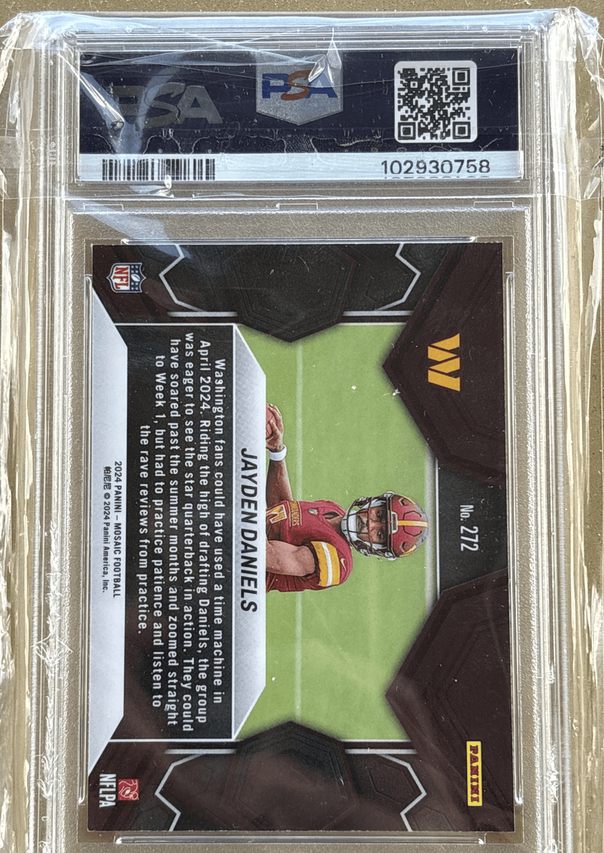 Panini 2024 Mosaic Jayden Daniels #272 RC PSA 9