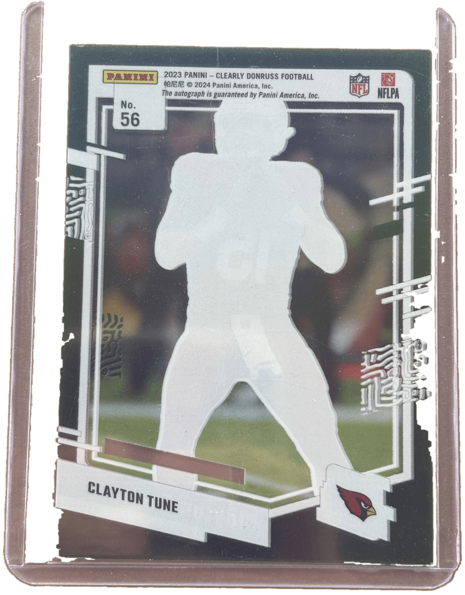 Panini 2023 Donruss Clearly Green Autos /25 Clayton Tune #56 RC