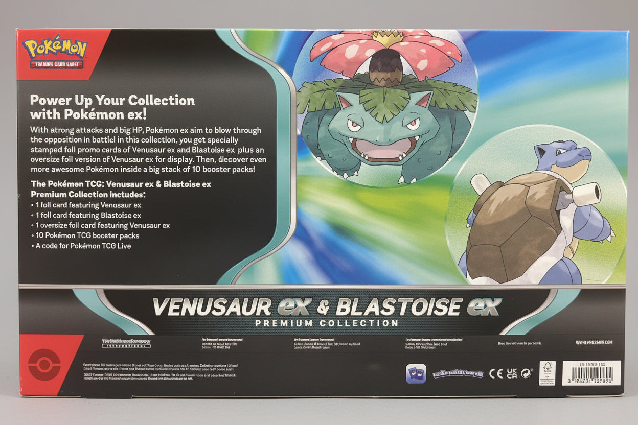 Venusaur ex & Blastoise ex Premium Collection