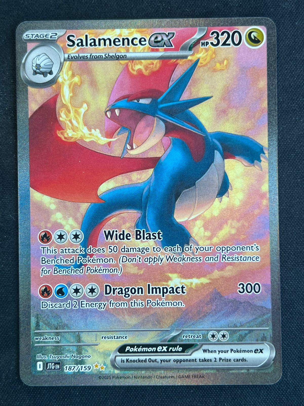 Salamence ex - 187/159 - SV09: Journey Together (JTG) NM Pokemon