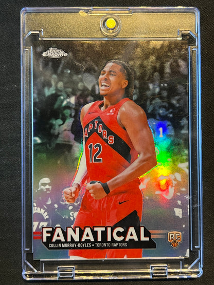 2025-26 Topps Chrome Update Collin Murray-Boyles Fanatical RC #FAN-19 Raptors