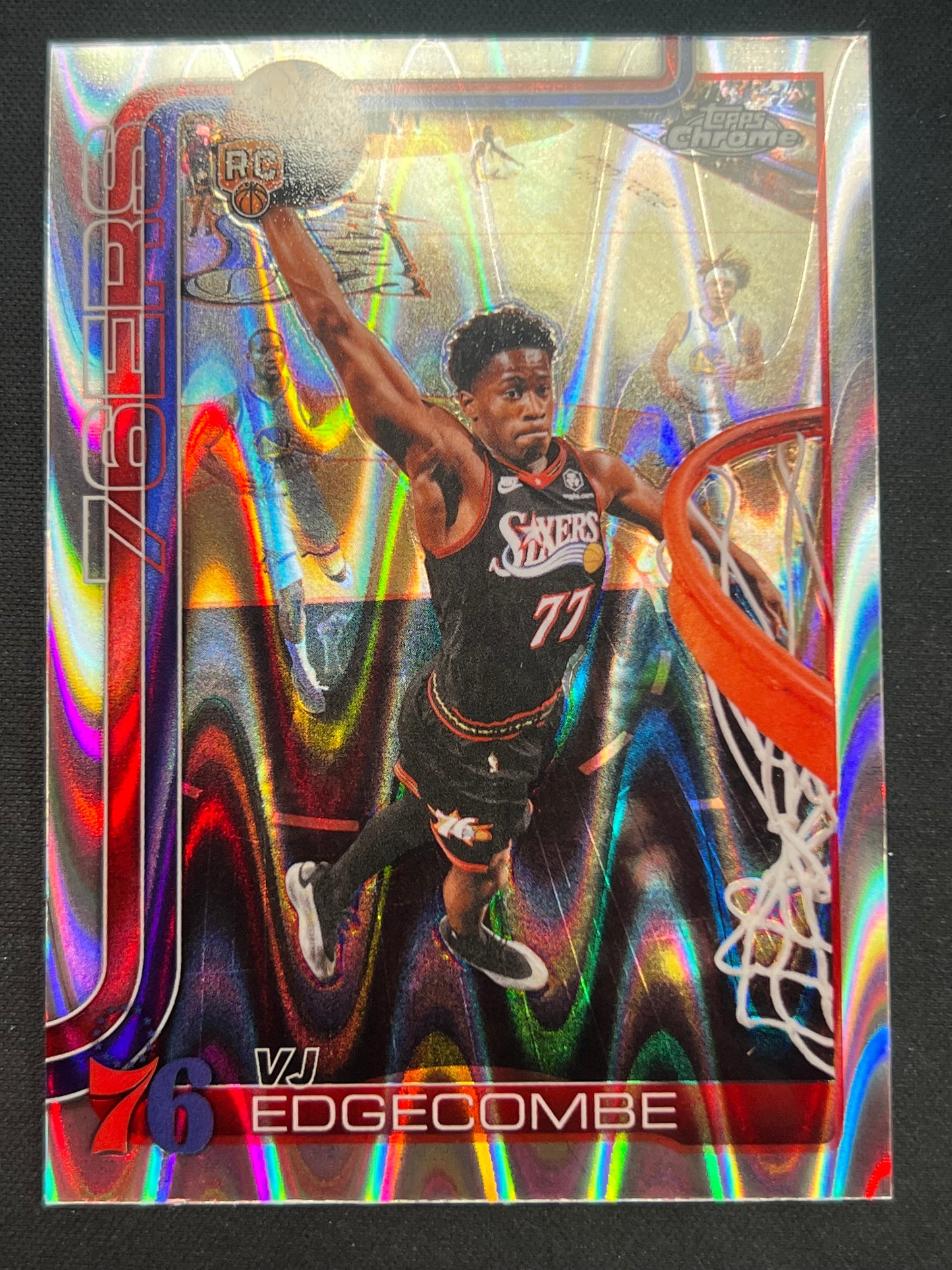 2025-26 Topps Chrome Update VJ Edgecombe #253 RayWave Refractor (RC) Philadelphia 76ers