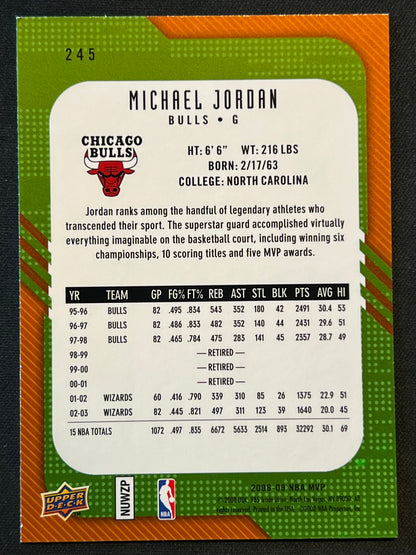 2008-09 Upper Deck MVP - MVP Legends Michael Jordan #245