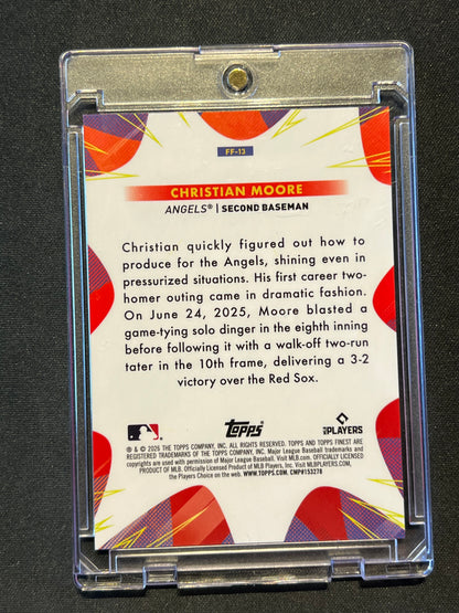 2026 Topps Finest "Futures" Christian Moore Orange Mini Diamonds 11/25 RC #FF-13