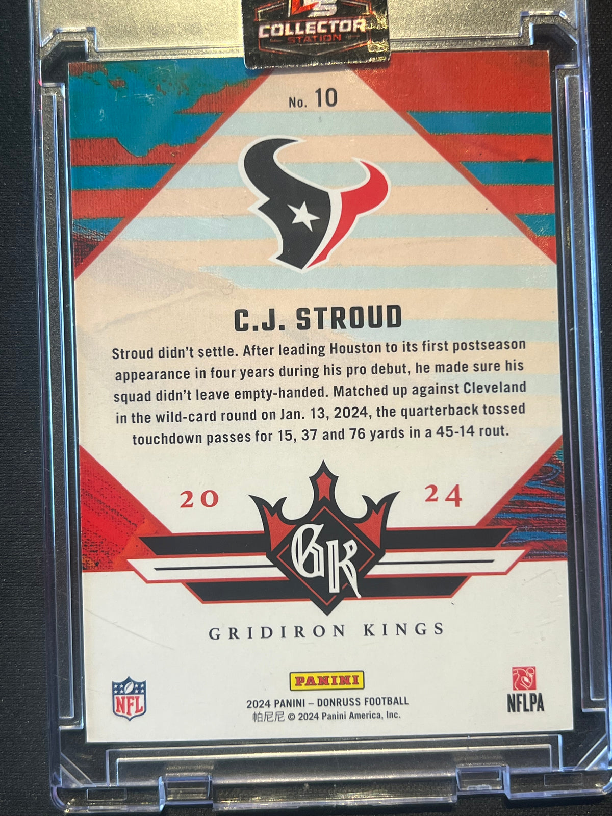 2024 Panini Donruss Gridiron Kings Studio Series CJ Stroud #10 69/100