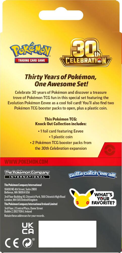 30th Celebration Knock Out Collection - ME: 30th Celebration (30C) Pokemon