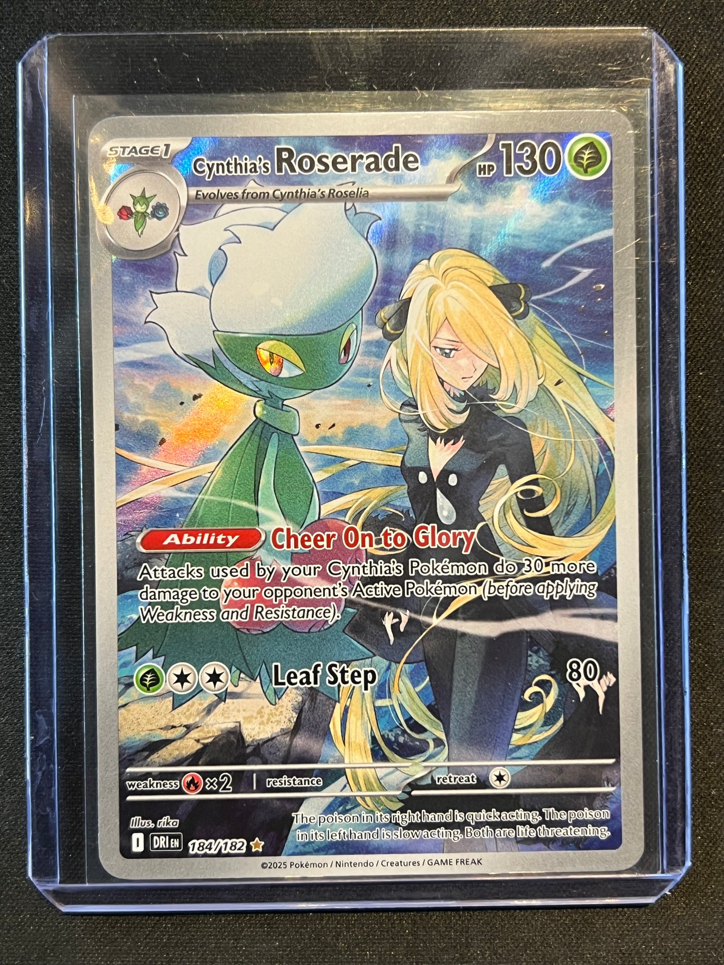 Cynthia's Roserade - 184/182 - SV10: Destined Rivals (DRI) Pokemon