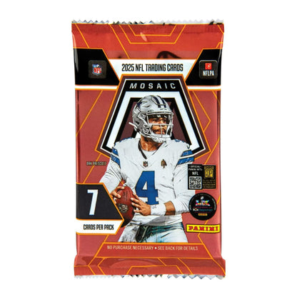 2025 Panini Mosaic Football Mega Box (Reactive Blue Parallels)