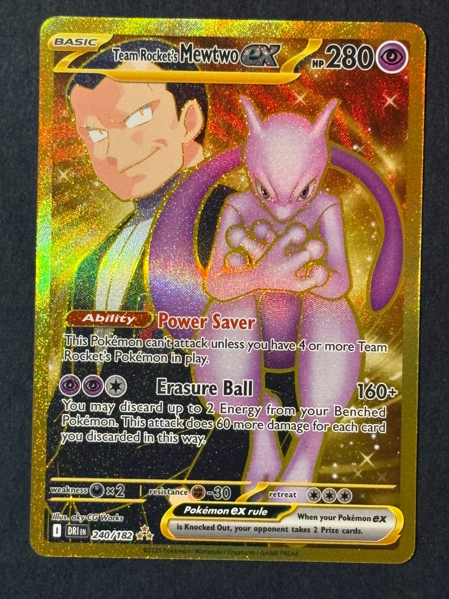 Team Rocket's Mewtwo ex - 240/182 - SV10: Destined Rivals (DRI)