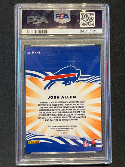 2021 Panini Donruss Optic My House! Josh Allen #MH-8 PSA 9