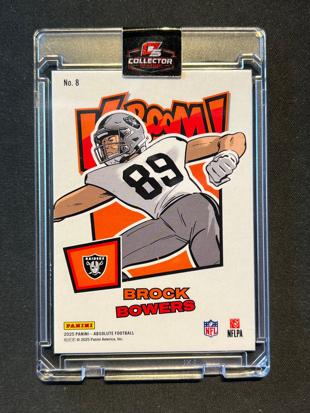 2025 Panini Absolute Brock Bowers #8 Kaboom! Horizontal Case Hit SSP