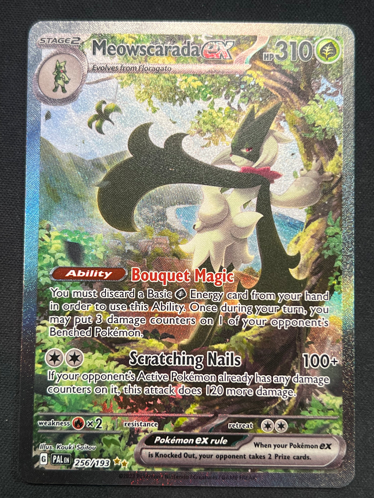 Meowscarada ex - 256/193 - SV02: Paldea Evolved (PAL) Pokemon
