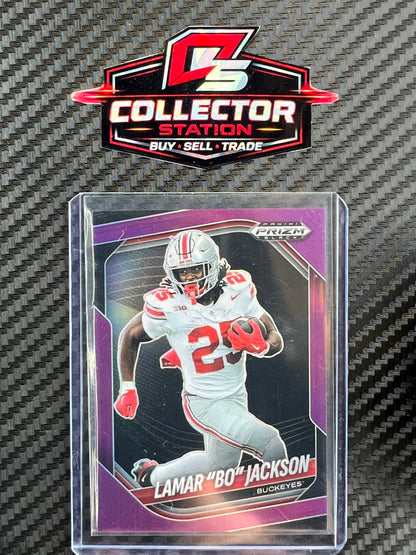 2025 Panini Prizm Black NIL Lamar “Bo” Jackson Purple /99