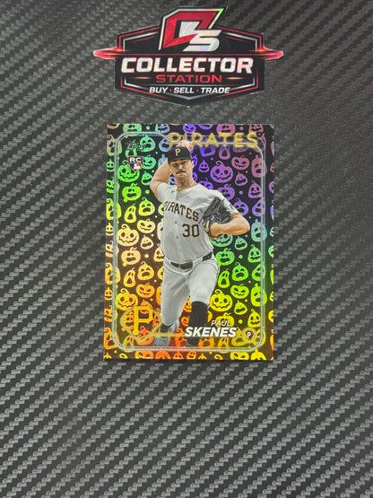 2024 Topps Update Series - Paul Skenes RC - Jack O' Lantern Foil #US100 Pirates