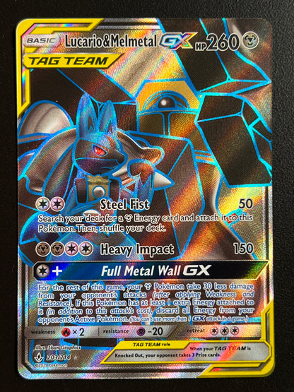 Lucario & Melmetal GX (Full Art) - SM - Unbroken Bonds (SM10) NM Pokemon