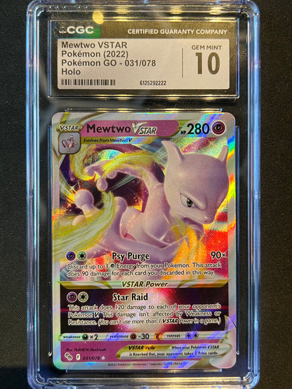 Mewtwo VSTAR - Pokemon GO (PGO) CGC 10