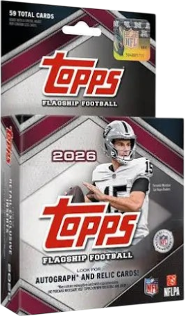 2026 Topps NFL Flagship Football Trading Card Hanger Box